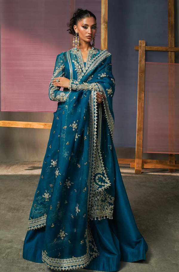 Saad bin Shehzad Organza Embroidered Collection