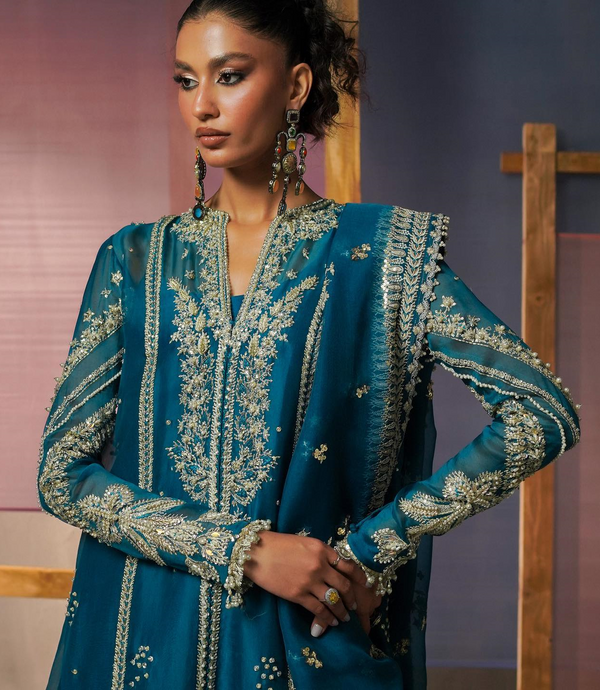 Saad bin Shehzad Organza Embroidered Collection