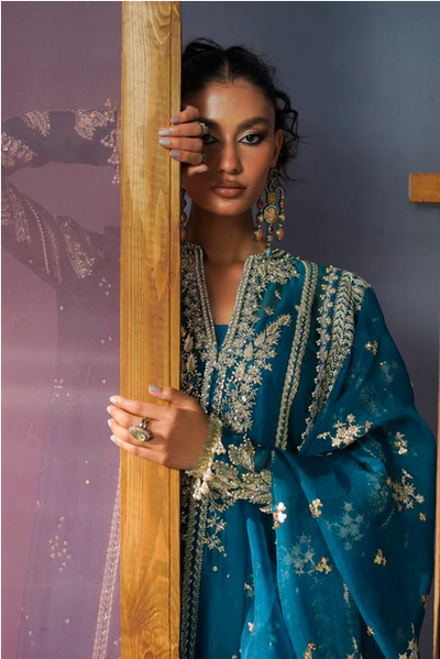 Saad bin Shehzad Organza Embroidered Collection