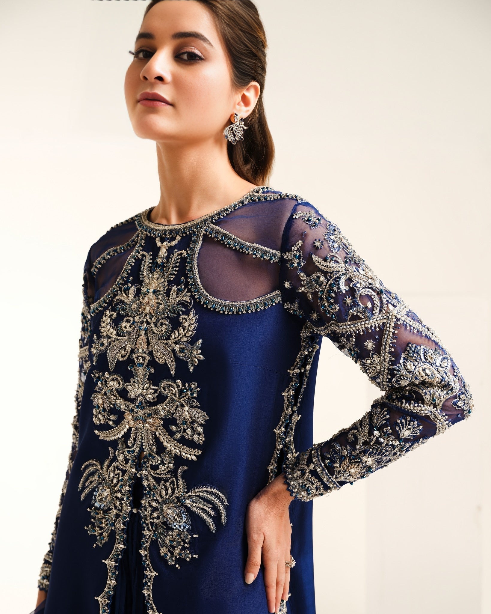Aiman Khan - Darkblue Outfit