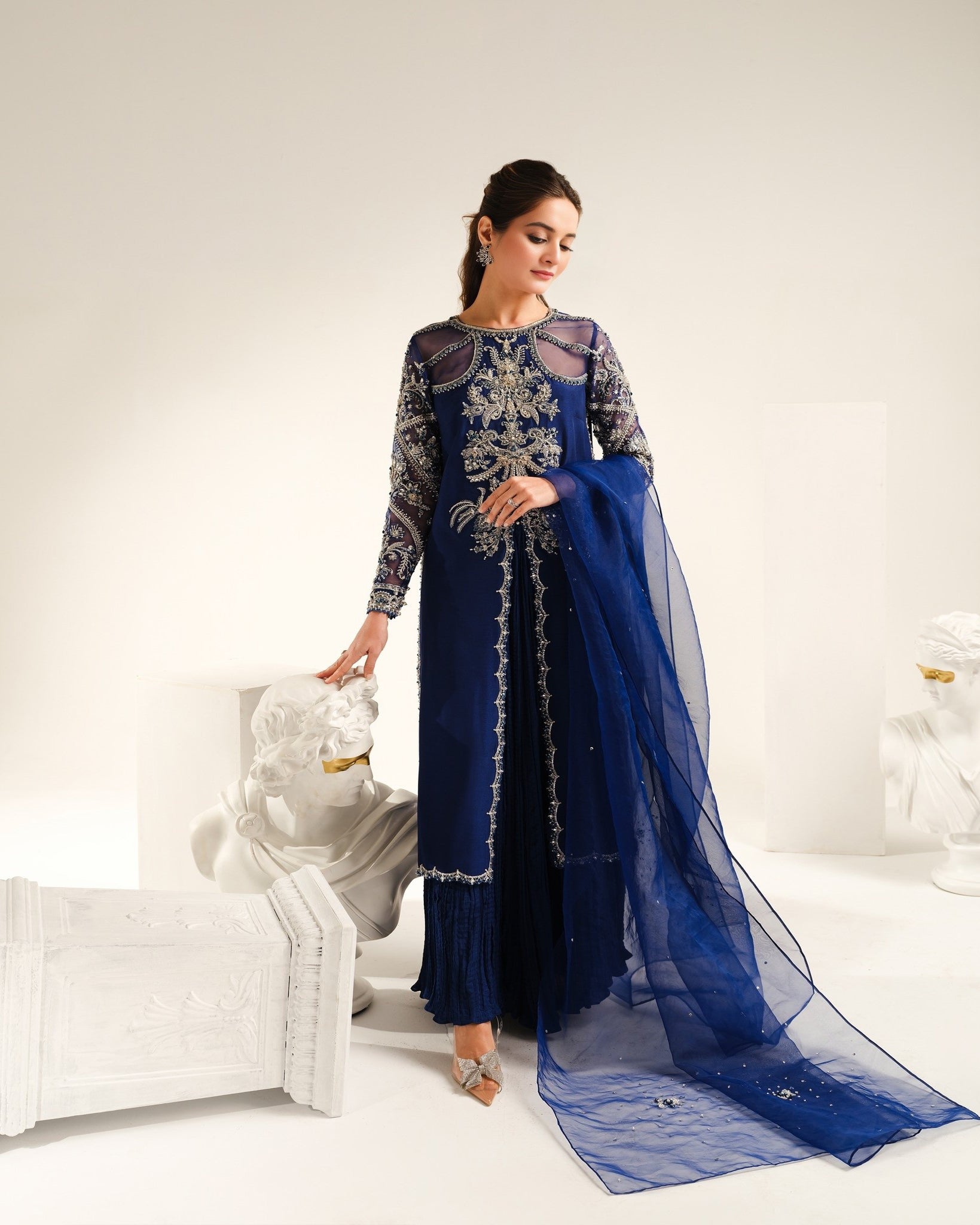 Aiman Khan - Darkblue Outfit